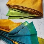 Luxurious Handwoven Silk Saree – Golden Yellow & Green